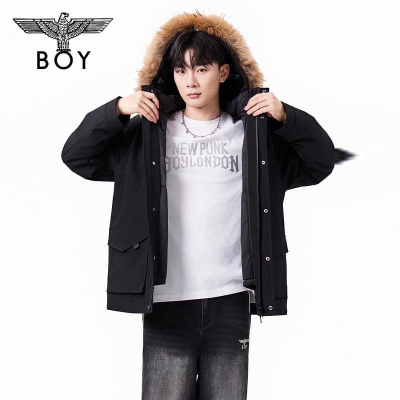 Зимняя куртка BOY LONDON Черный Унисекс Пуховики - изображение 3