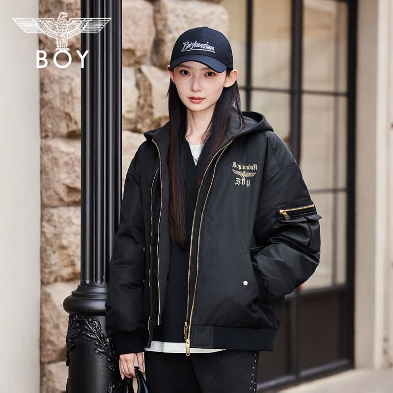 Зимняя куртка BOY LONDON Черный Унисекс Пуховики - изображение 5