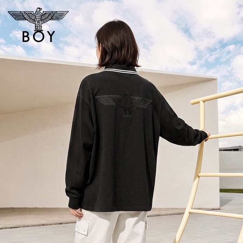 Поло BOY LONDON Черное Унисекс Поло - изображение 6