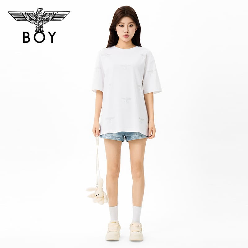 Футболка BOY LONDON Белый Унисекс T-рубашки - изображение 6