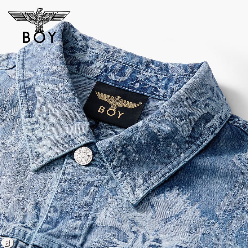 Джинсовая куртка BOY LONDON Джинсовая куртка унисекс синего цвета - изображение 3