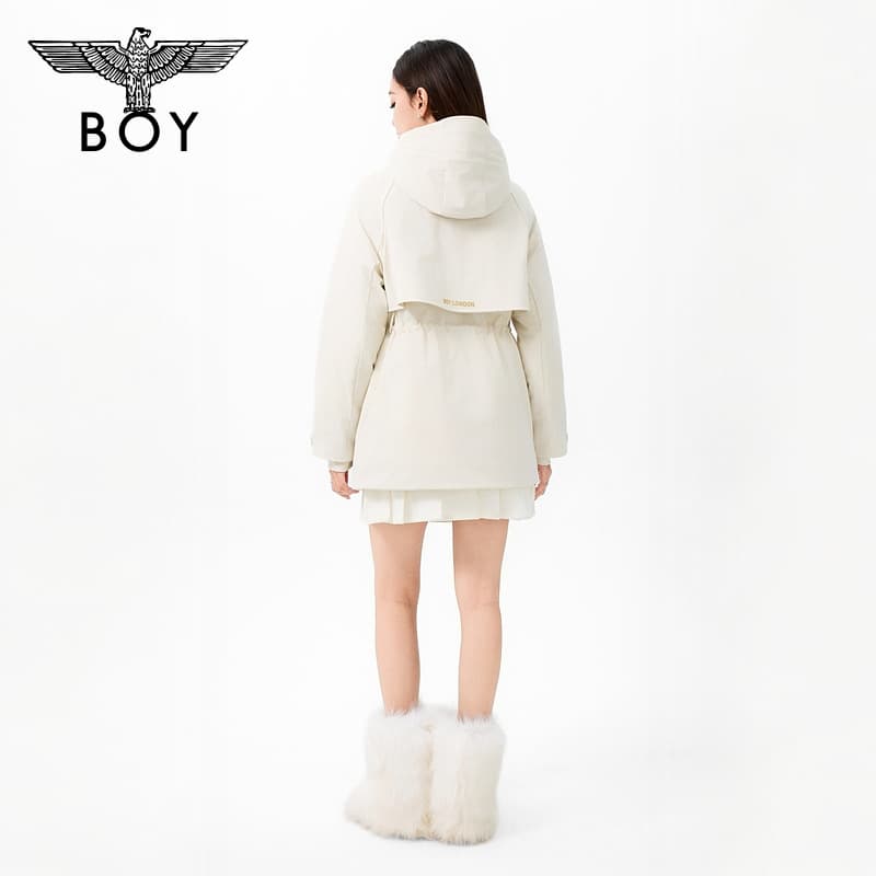 Пуховик BOY LONDON Экрю Женские Пуховики - изображение 4