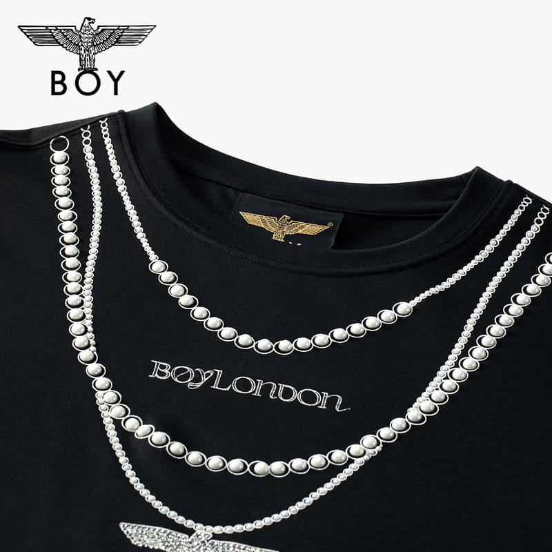 Футболка Boy London Черные Женские T-рубашки - изображение 3