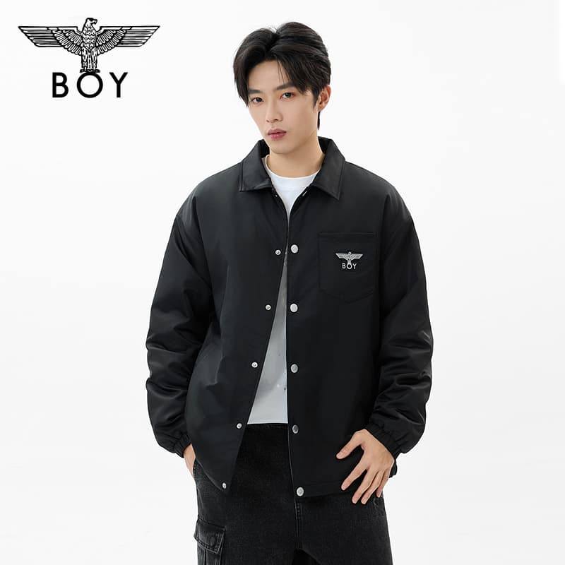 Зимняя куртка пуховик Boy London Черный мужской Куртки на синтепоне - изображение 3