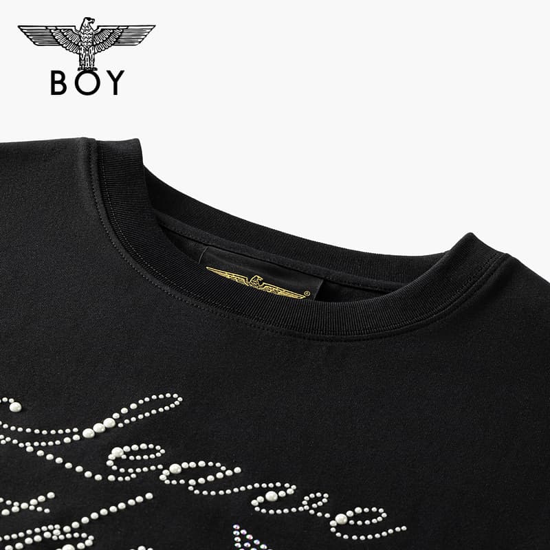 Футболка BOY LONDON Черные Женские T-рубашки - изображение 3