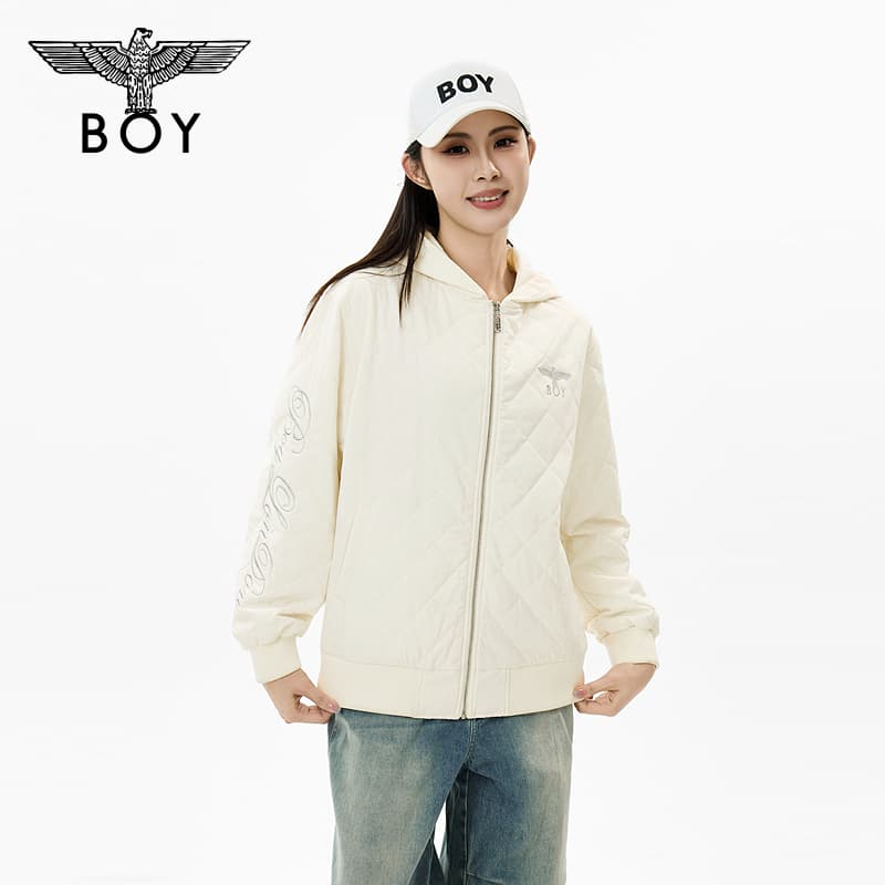 BOY LONDON Экрю Женские Куртки на синтепоне - изображение 2