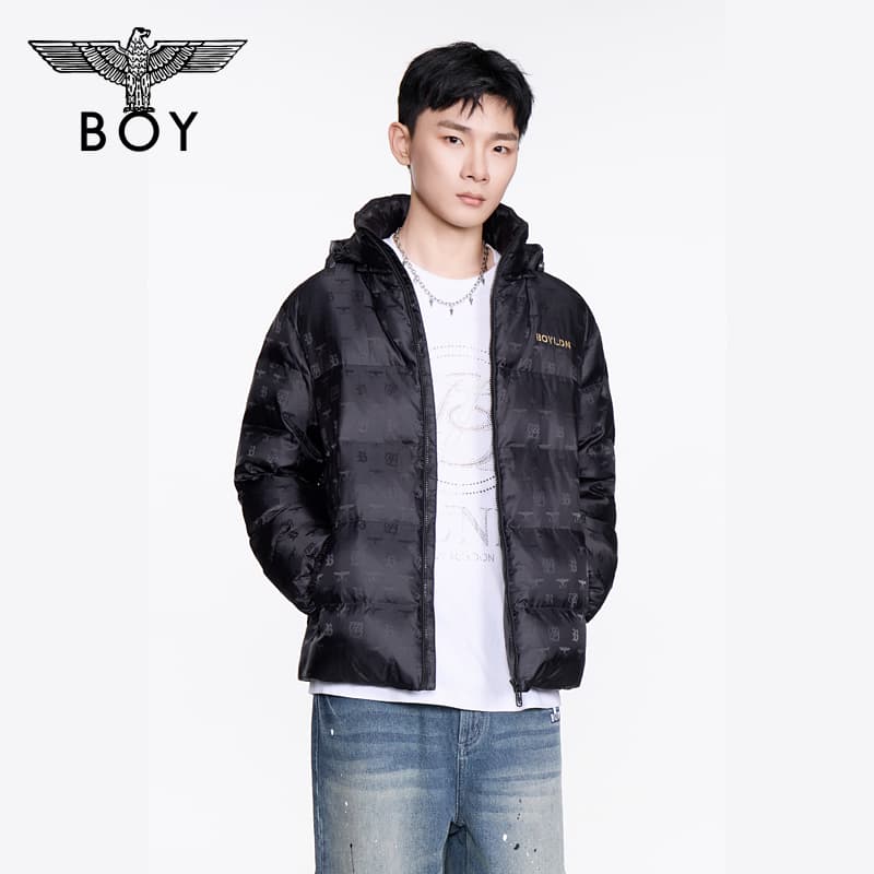 Зимняя куртка Boy London Черный мужской Пуховики - изображение 3
