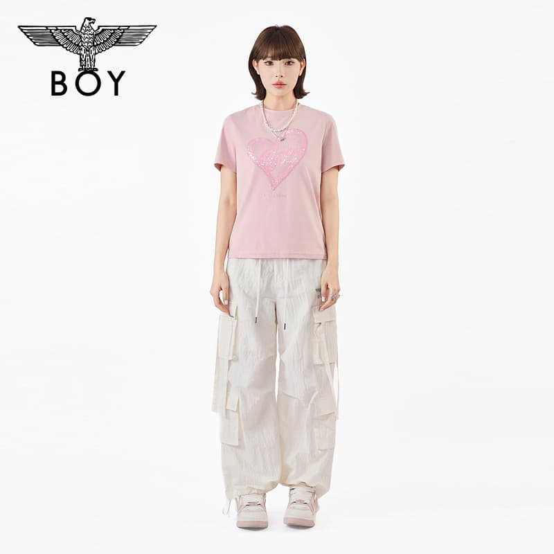 Футболка Boy London Розовые Женские T-рубашки - изображение 5