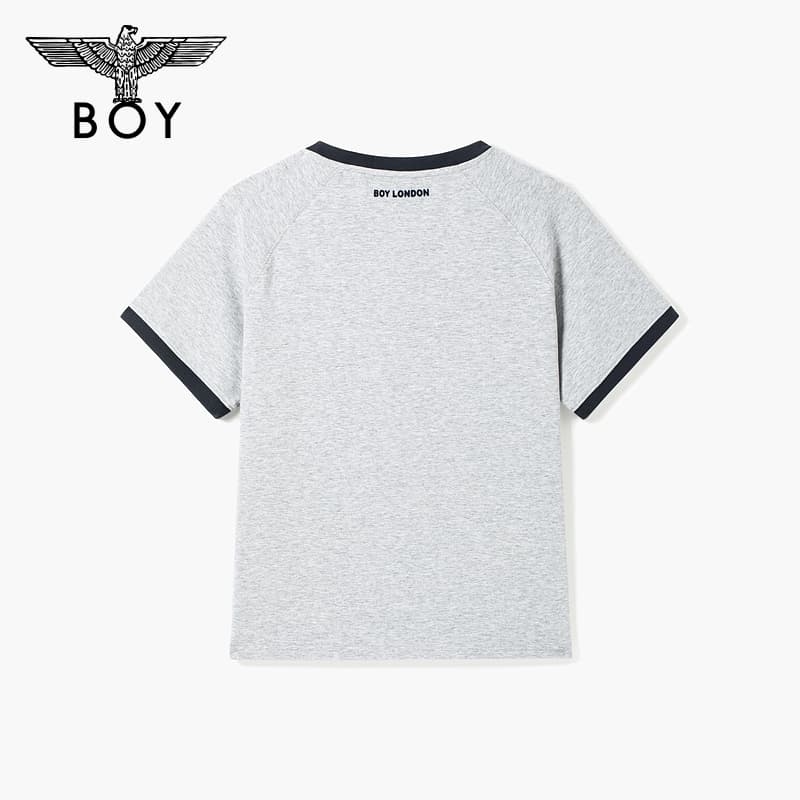 Футболка BOY LONDON Серый Темно-синий Синий Женские T-рубашки - изображение 2