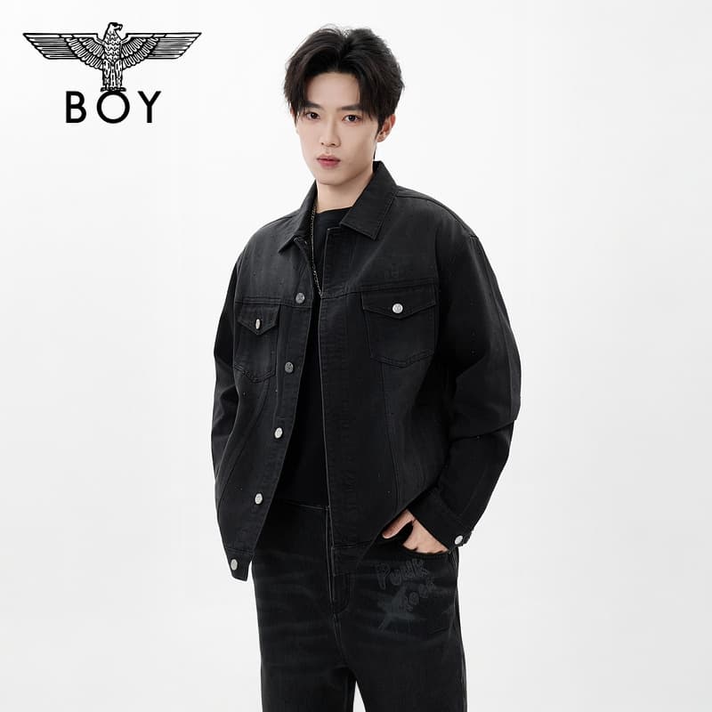 Джинсовая куртка BOY LONDON Черный Унисекс Джинсовые куртки - изображение 2