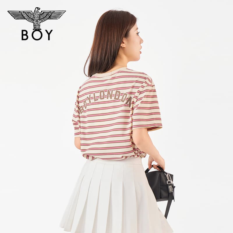 Футболка Boy London Розовый Светло-желтый Кофейный Женские T-рубашки - изображение 4