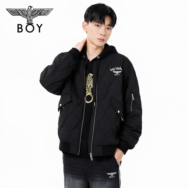 Зимняя куртка пуховик BOY LONDON Хлопковый пуховик унисекс - изображение 4