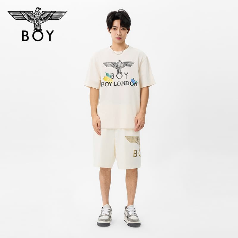 Футболка Boy London Экрю Унисекс T-рубашки - изображение 5