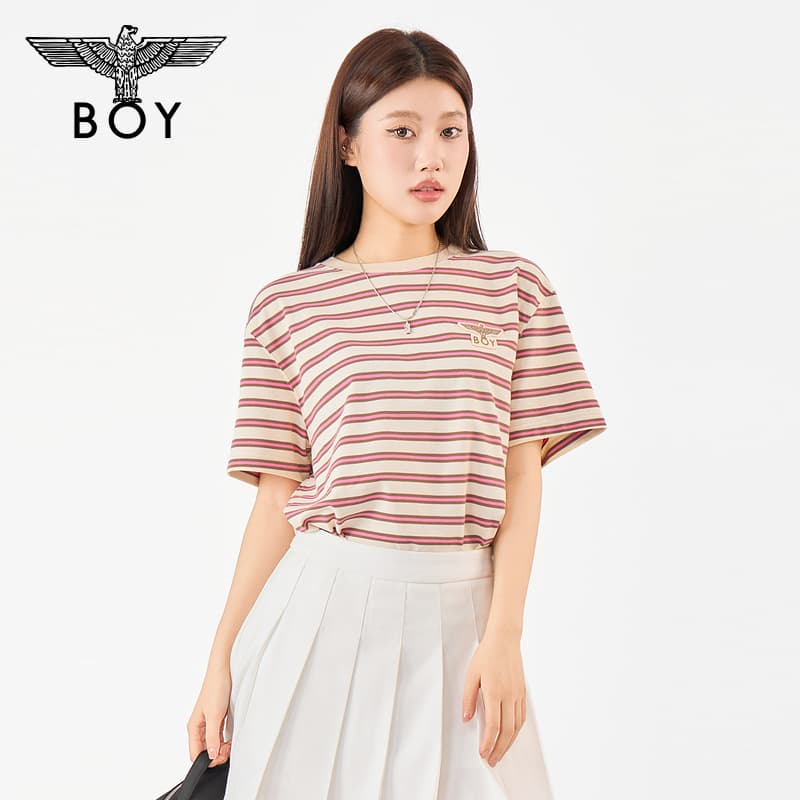 Футболка Boy London Розовый Светло-желтый Кофейный Женские T-рубашки - изображение 3