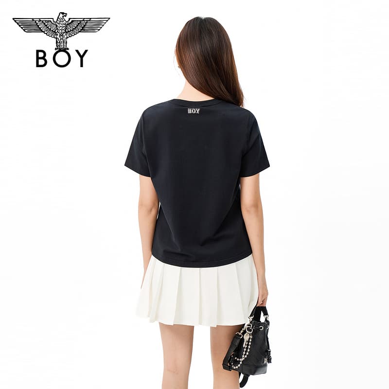 Футболка BOY LONDON Черные Женские T-рубашки - изображение 3