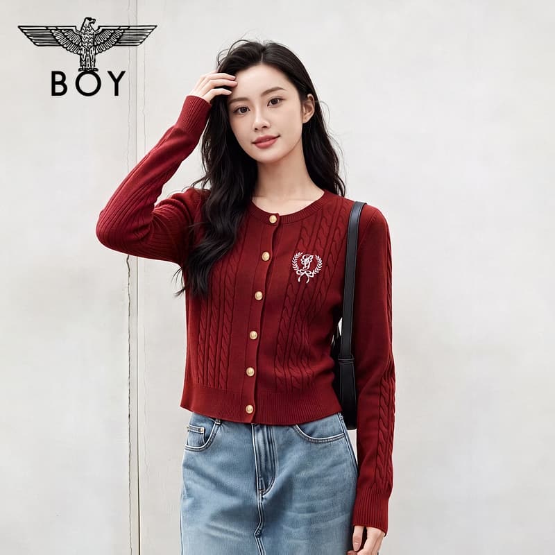 Кофта Boy London Бургунди Женский Трикотаж - изображение 5