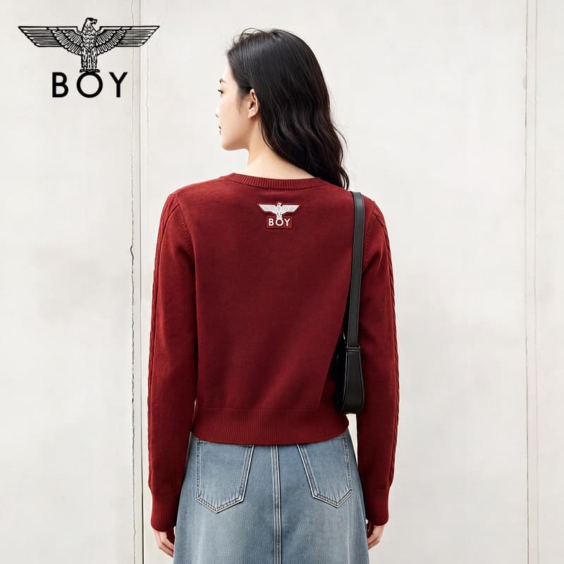 Кофта Boy London Бургунди Женский Трикотаж - изображение 4