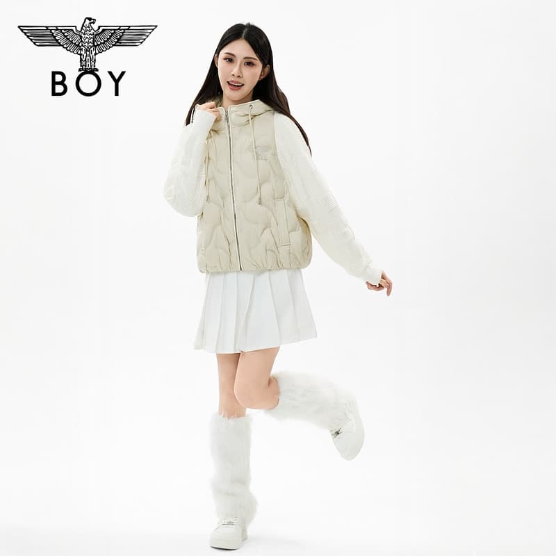 Пуховик BOY LONDON Белый Женские Пуховики - изображение 4