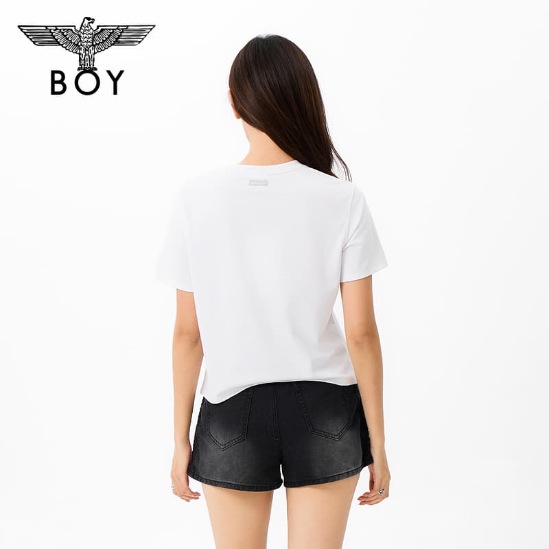 Футболка BOY LONDON Белые Женские T-рубашки - изображение 4
