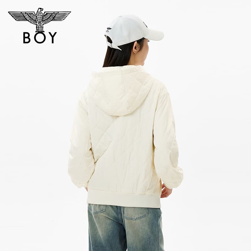 BOY LONDON Экрю Женские Куртки на синтепоне - изображение 3