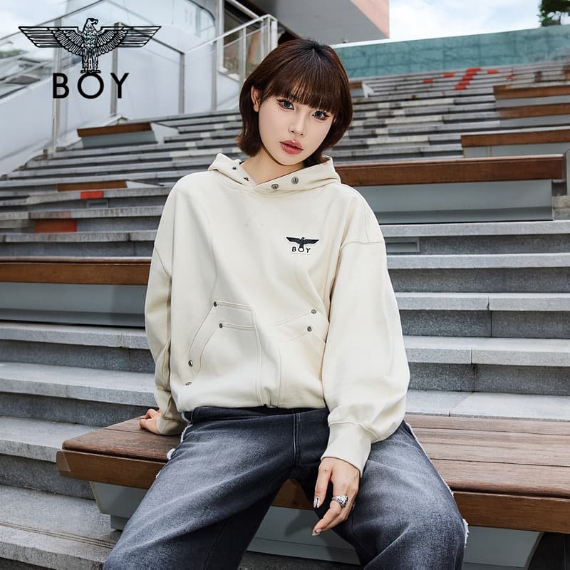 Худи Boy London Серый Унисекс Толстовки - изображение 5