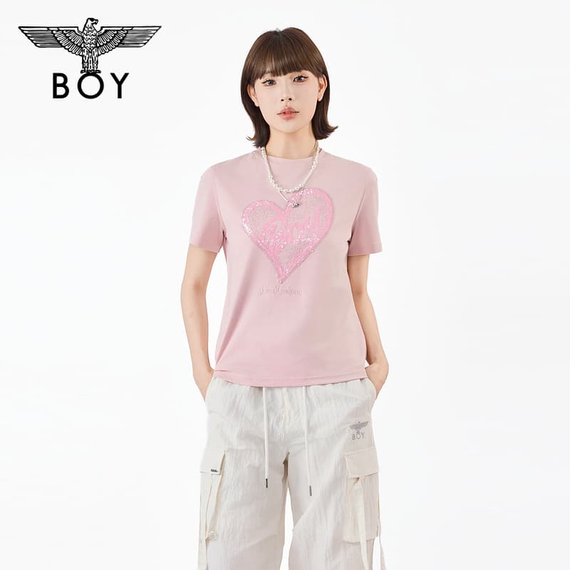 Футболка Boy London Розовые Женские T-рубашки - изображение 3