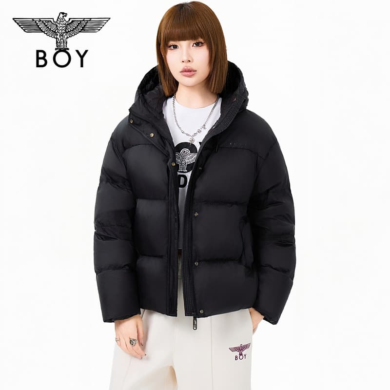 Пуховик BOY LONDON Черный Женские Пуховики - изображение 3