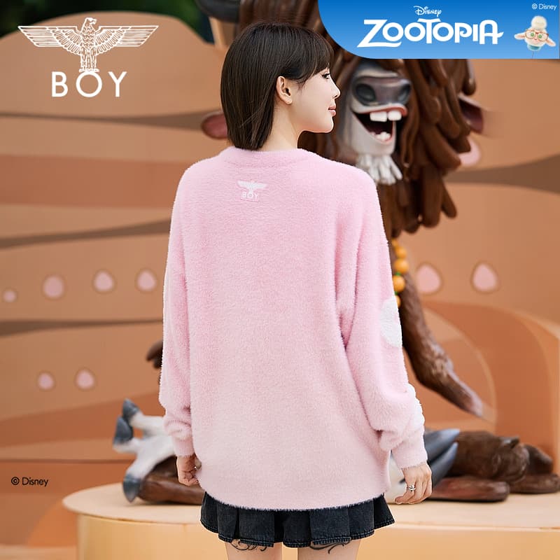 Кардиган BOY LONDON Розовые Женские Свитера - изображение 5
