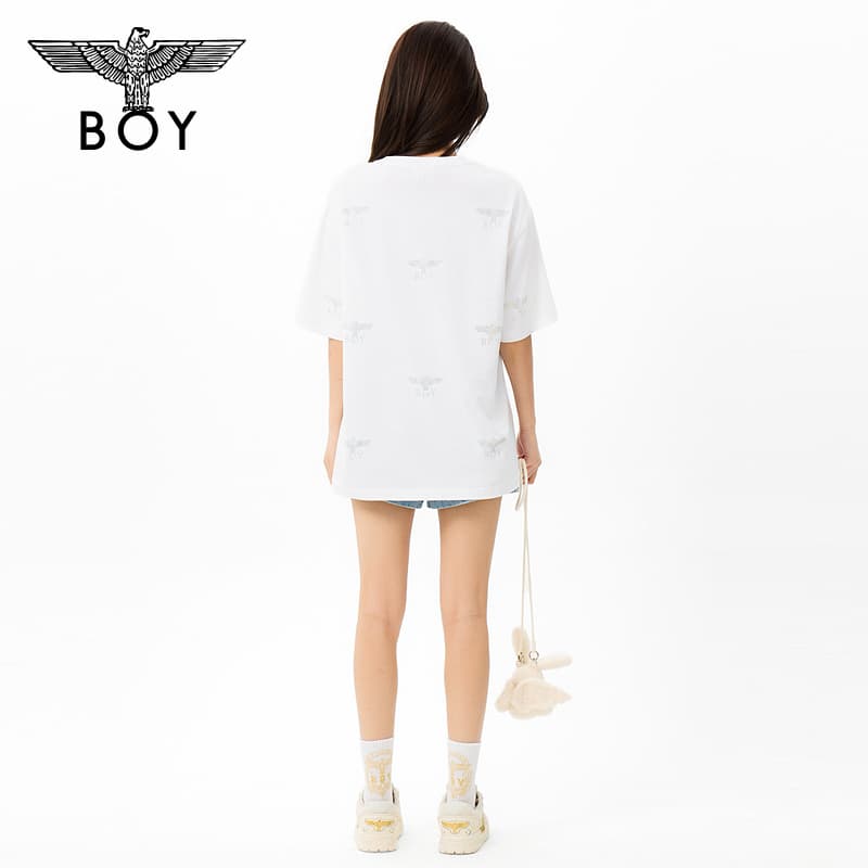 Футболка BOY LONDON Белый Унисекс T-рубашки - изображение 7