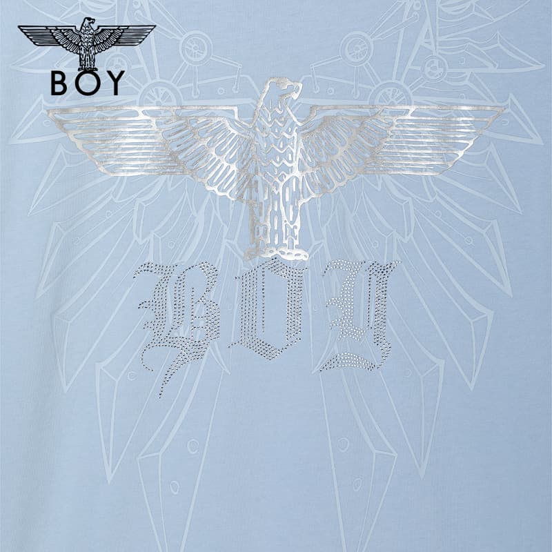 Футболка BOY LONDON Blue Unisex T-Shirts BOY LONDON Синие Унисекс Футболки - изображение 4