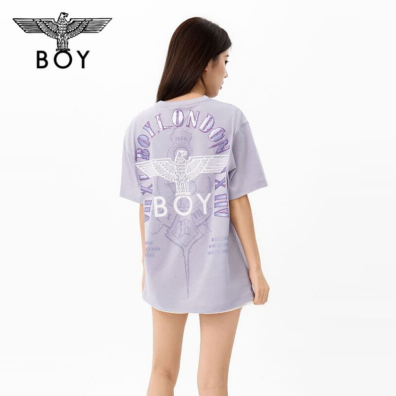Футболка BOY LONDON Фиолетовый Унисекс T-рубашки - изображение 3