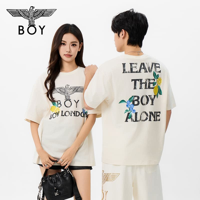 Футболка Boy London Экрю Унисекс T-рубашки - изображение 3