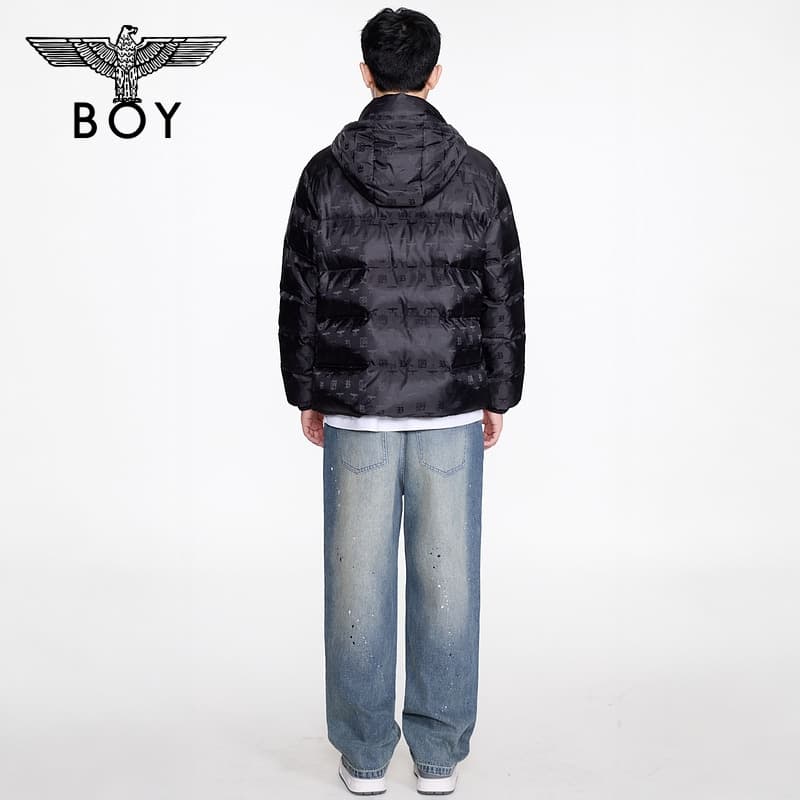 Зимняя куртка Boy London Черный мужской Пуховики - изображение 4