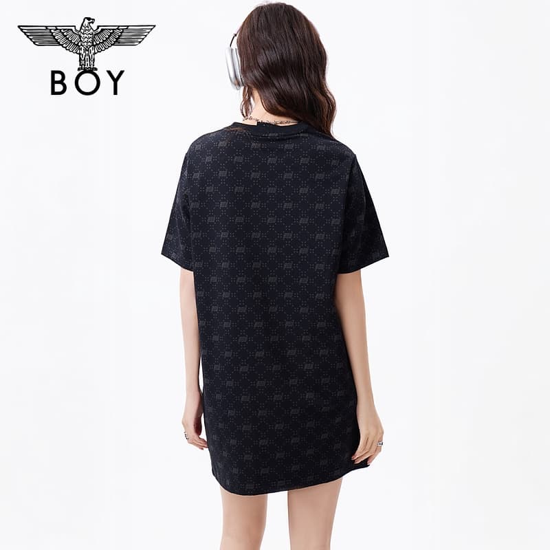 Платье Boy London Короткое платье с короткими рукавами женское черное - изображение 2