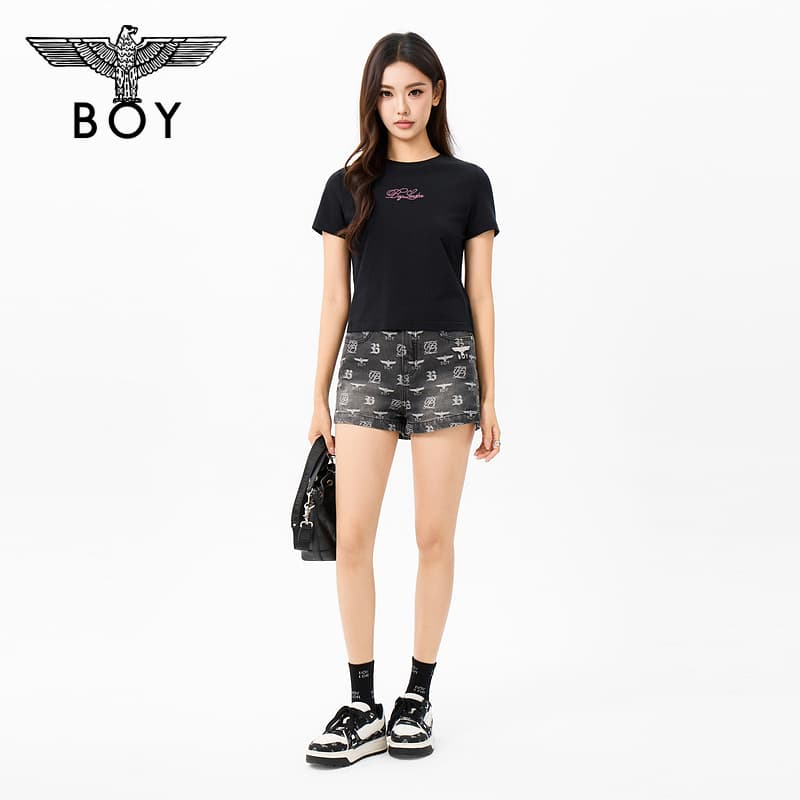 Футболка Boy London Черные Женские T-рубашки - изображение 6