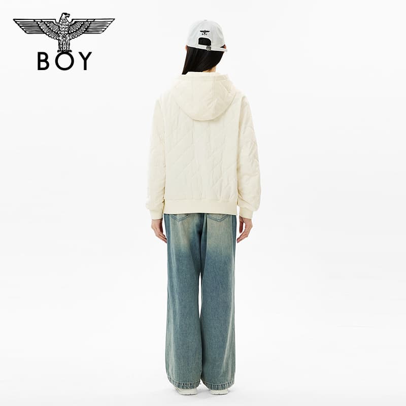 BOY LONDON Экрю Женские Куртки на синтепоне - изображение 5