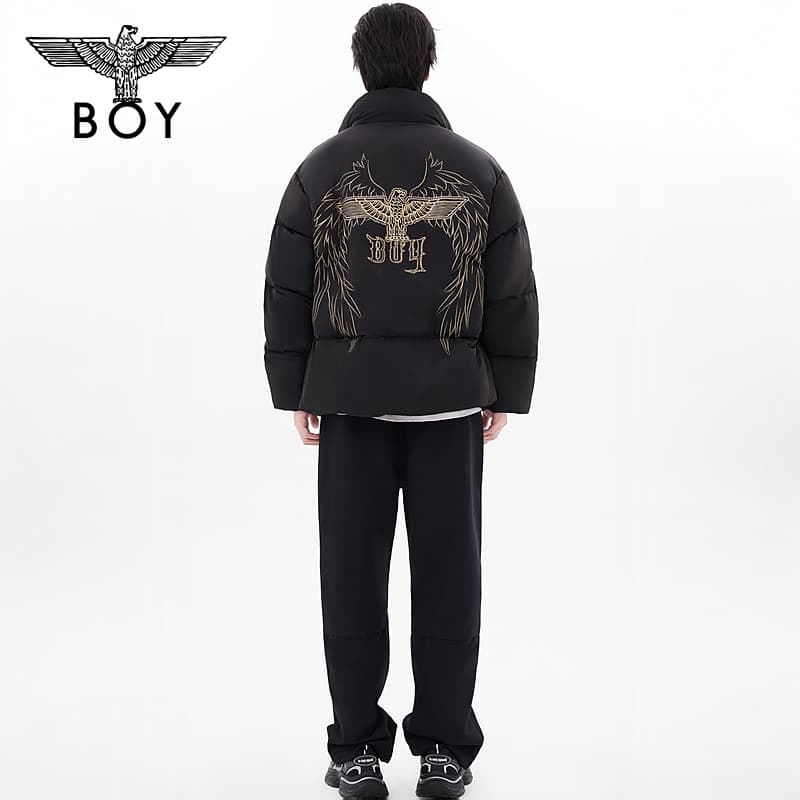 Зимняя куртка BOY LONDON Пуховик Унисекс Черный - изображение 4