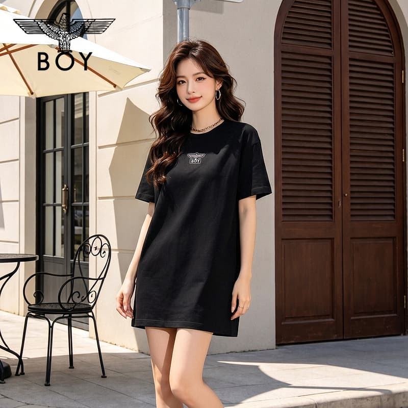 Платье BOY LONDON Короткое платье с короткими рукавами для женщин - изображение 4