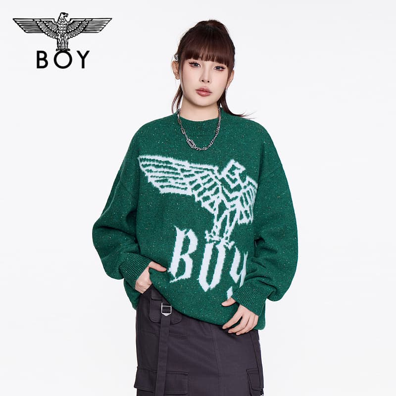 Кофта BOY LONDON Зеленые Унисекс Свитера - изображение 4