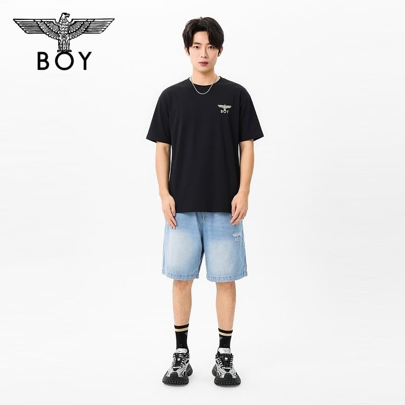 Футболка Boy London Черный Цветной с принтом Мужская футболка - изображение 5