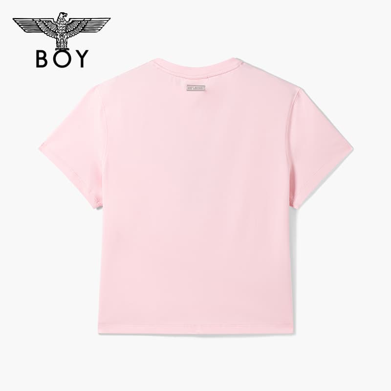 Футболка BOY LONDON Розовые Женские T-рубашки - изображение 2