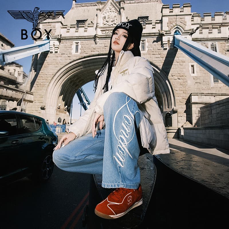 Зимняя куртка Boy London Экрю Унисекс Пуховики - изображение 5