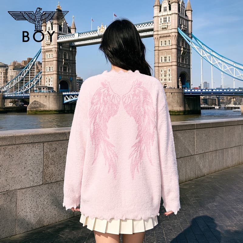 Кардиган BOY LONDON Розовые Женские Свитера - изображение 3