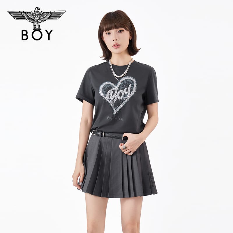Футболка Boy London Серые Женские T-рубашки - изображение 2