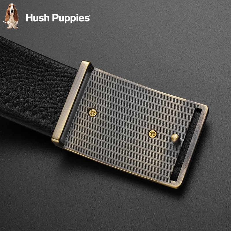 Ремень Hush Puppies Коровья кожа Сплав Кожаные ремни Мужской 3,8 см - изображение 6