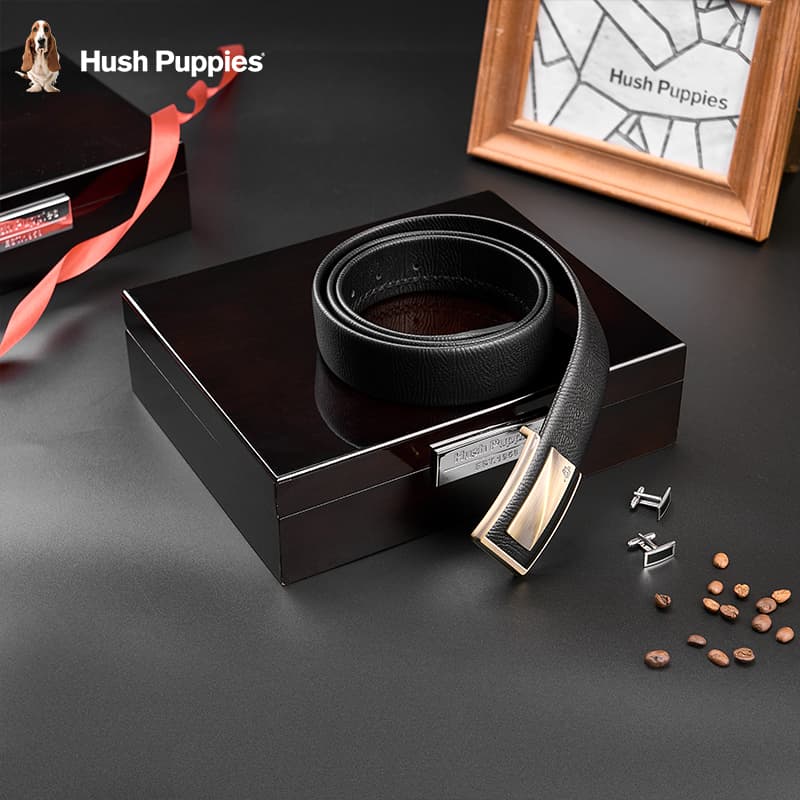 Ремень Hush Puppies Коровья кожа Сплав Кожаные ремни Мужской 3,8 см - изображение 3