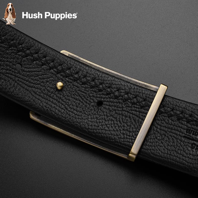 Ремень Hush Puppies Коровья кожа Сплав Кожаные ремни Мужской 3,8 см - изображение 5