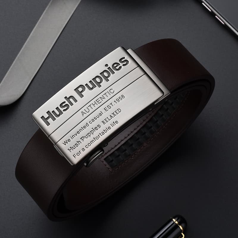 Ремень Hush Puppies Ремни из коровьей кожи Мужской ширина 3,5 см - изображение 3