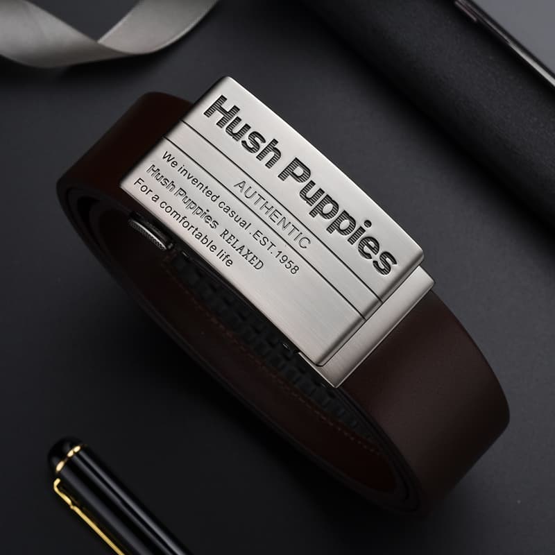 Ремень Hush Puppies Ремни из коровьей кожи Мужской ширина 3,5 см - изображение 4