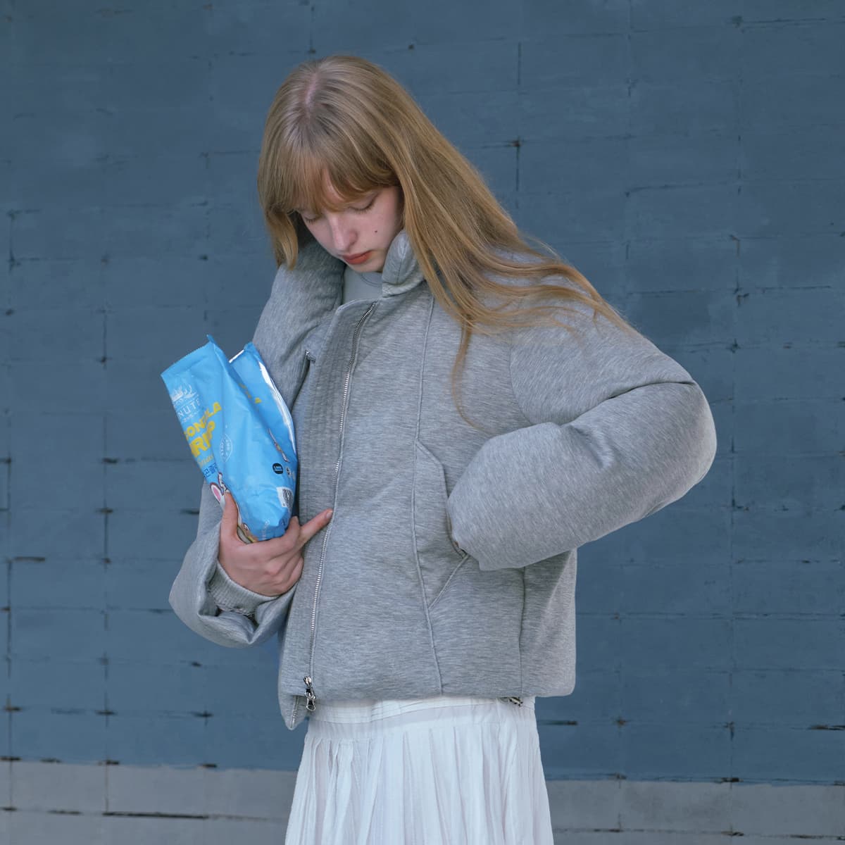 Пуховик 714STREET Серый Женский Пуховик - изображение 6